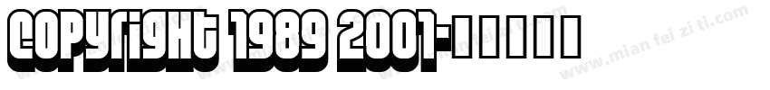 Copyright 1989 2001字体转换